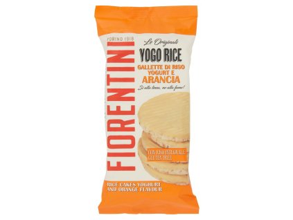 Fiorentini ryžové chrumkavé chlebíky s jogurtovo‑pomarančovou polevou 100g