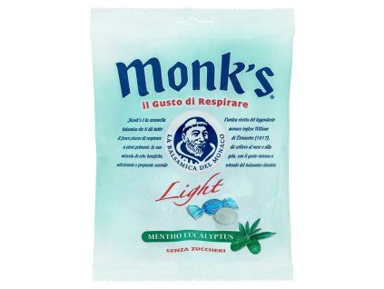 Monk’s eukalyptové bonbóny light 80 g