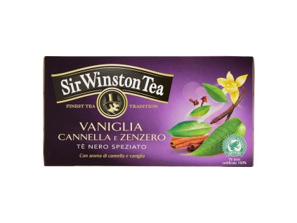 Sir Winston černý čaj s vanilkou, skořicí a zázvorem 20 ks