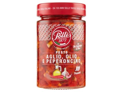 Polli Cesnak, olej, a chilli - 185 g