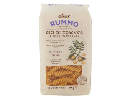 Rummo bezlepkové těstoviny Fusilli n.48 toskánský cizrna a celozrnná rýže 300g