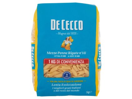 De Cecco Mezze Penne Rigate °141 cestoviny 1kg