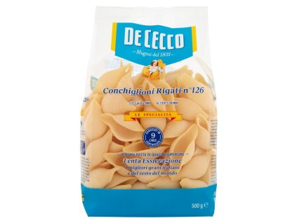 De Cecco Conchiglioni Rigati °126 cestoviny 500g