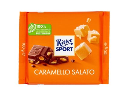 Ritter Sport mliečna čokoláda s karamelom a štipkou soli 100g
