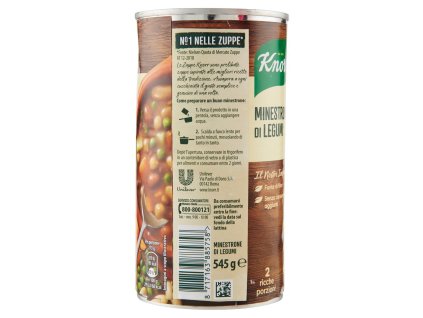 Knorr strukovinový minestrone 545 g