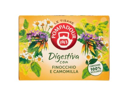 Bylinný čaj Pompadour na trávení 15 ks