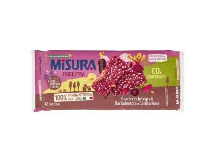 Misura celozrnné krekry s cviklou a čiernou mrkvou 384g