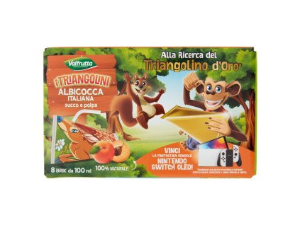 Valfrutta Meruňkový Džus Trojúhelník - 100ml X8