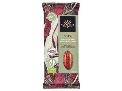 Vanini čokoláda tmavá 93% 85g