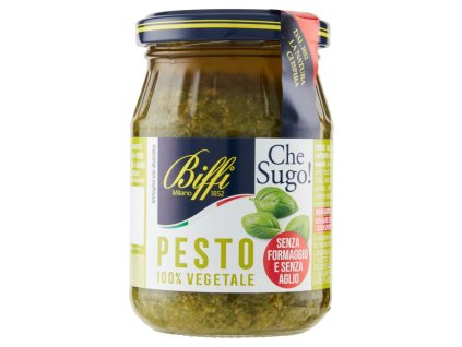 Biffi 100% Rastlinné Bazalkové Pesto Spracované Za Studena - 190gr