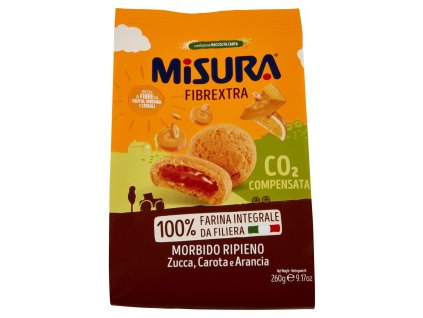 Misura fibrextra sušienky plnené tekvicou,mrkvou a pomarančom 260g