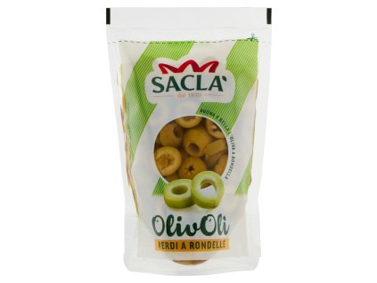 Sacla' Olivoli' Zelené Olivy Plátky - 185g