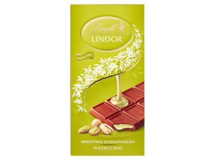 Lindt Lindor Tyčinka Mliečna Čokoláda Pistáciová Náplň - 100gr
