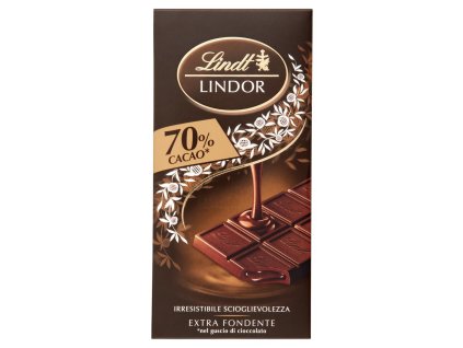 Lindt Lindor Bar Horká Čokoláda 70% Horká Čokoláda - 100gr