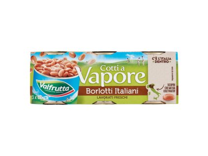 Valfrutta Fazole Borlotti Vařená V Páře - 150g X3