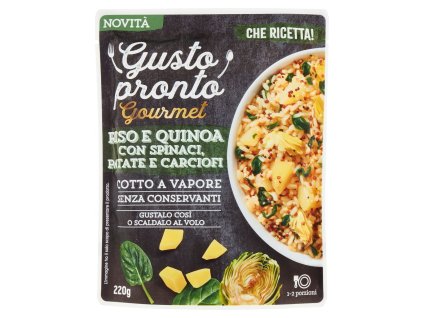 Pedon ryža a quinoa so špenátom,zemiakmi a artičokmi 220g