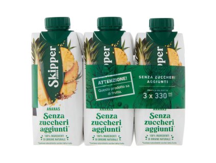 Skipper ananásový džús bez cukru 3x330ml