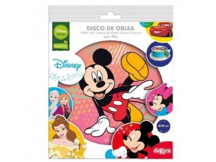 Dekora jedlá oblátka na tortu mickey disney 20cm