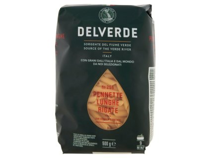 Delverde Pennette Lunghe Rigate °265 těstoviny 500 g