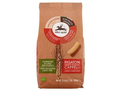 Alce Nero cestoviny Rigatoni Cappelli 500g BIO