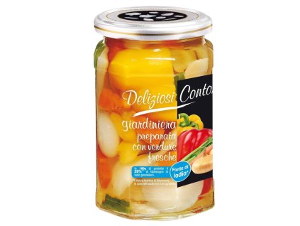 Deliziosi Contorni Sladkokyslá Giardiniera - 540gr