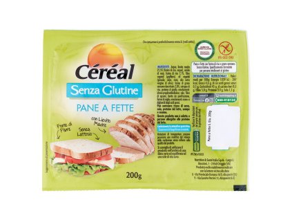 Bezlepkový sendvičový chléb Cereal bílý 200 g