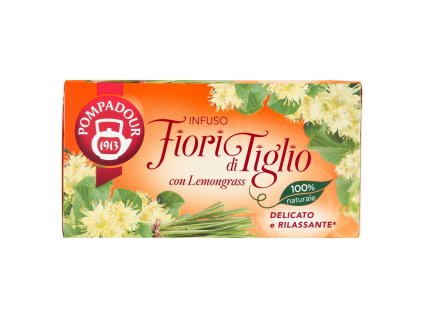 Čaj Pompadour s lipovým květem a citronovou trávou 20 ks