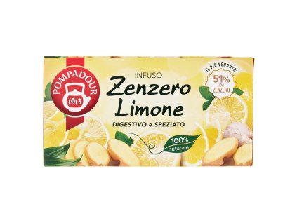 Pompadour zázvorový a citronový čaj 20 ks