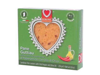 Korome' sardínsky chrumkavý chlieb s olivovým olejom a chilli 250g