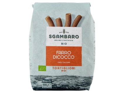 Sgambaro špaldové BIO těstoviny Tortiglioni n.89 500g
