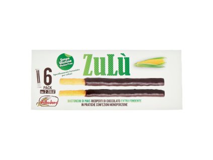 Valledoro zulu bezlepkové kukuričné tyčinky s čokoládou 120 g