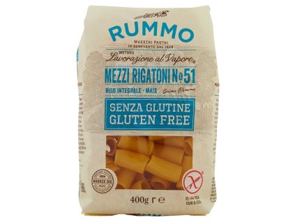 Rummo Mezzi Rigatoni °51 bezlepkové cestoviny 400g