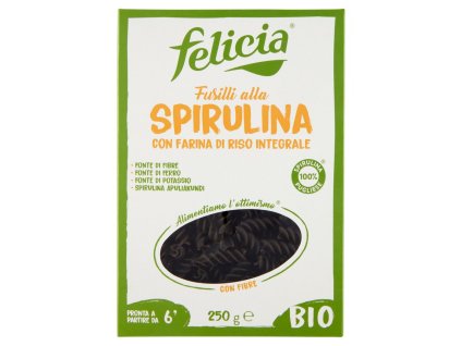 Felicia Fusilli Spirulina Bio cestoviny 250g