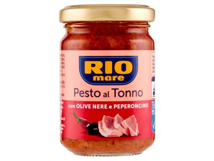 Rio Mare tuniakové pesto s čiernymi olivami a chilli 130g