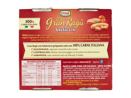 Star ragú s klobásou 2 x 180 g