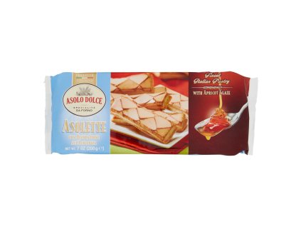 Asolo Dolce Asolette lístkové pečivo s marhuľovou polevou 200g
