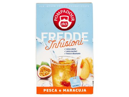 Pompadour ľadový čaj broskyňa a maracuja 18 ks