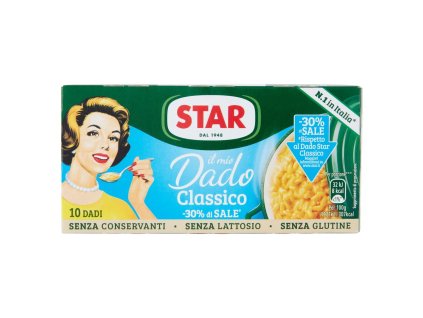 Star bujón classico o 30% menej soli, bez laktózy, lepku a konzervantov 10ks