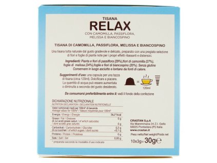 Crastan relax bilinkový čaj kapsule dolce gusto 10 ks