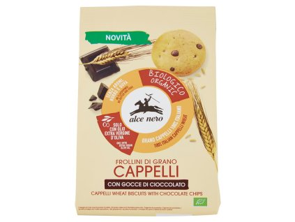 Alce Nero Cappelli BIO sušienky s kúskami čokolády 250g