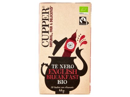 Cupper bio anglický raňajkový čierny čaj 20 ks