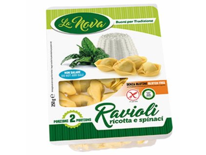 La Nova Tortellini bezlepkové cestoviny plnené ricottou a špenátom 250g