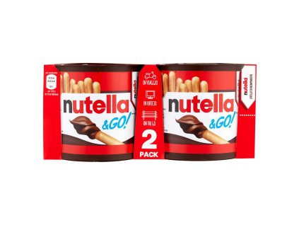 Nutella & Go kakaovo-oriešková nátierka s tyčinkami 2x96g