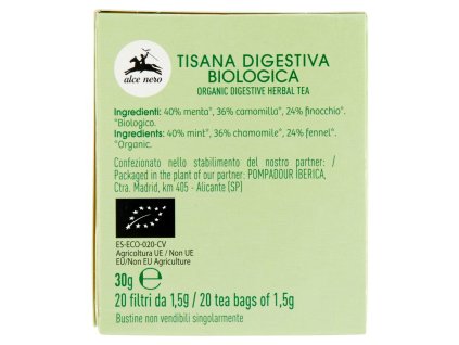 Alce Nero Bio Tráviaci Bylinný Čaj X20 Filtrov - 20