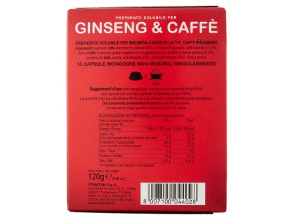 Crastan kávové kapsule so zázvorom kompatibilné s lavazza a modo mio 16 ks