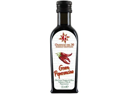 Grappolini extra panenský olivový olej s čili BIO 125ml