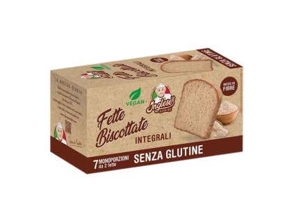 Vegan fette biscottate bezlepkové celozrnné sucháre 200g