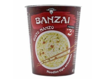 Banzai Rezance S Hovädzím Mäsom V Šálke - 67gr