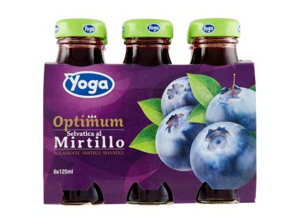 Yoga čučoriedkový džús v skle 6x125ml