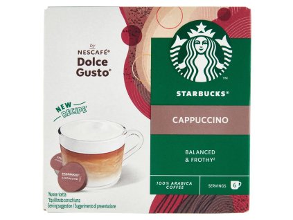 Kapsle Starbucks cappuccino kompatibilní s Dolce Gusto, 6 ks